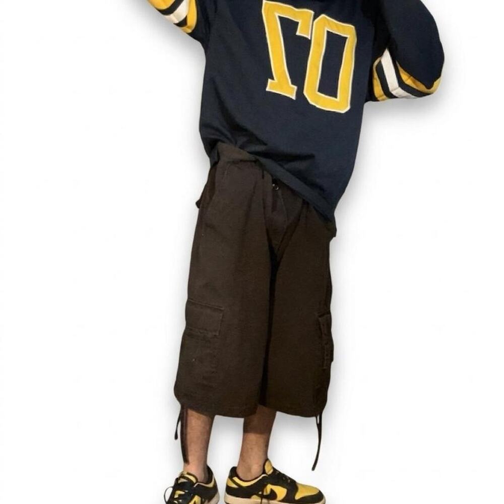 Vtg black baggy cargo shorts